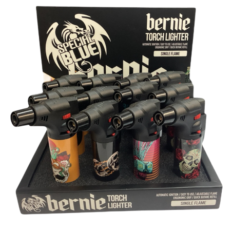 Encendedor Bernie Torch Single Flame Display 12