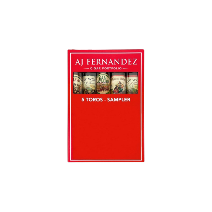 Sampler AJF Toro Caja de Cartón Pack 5