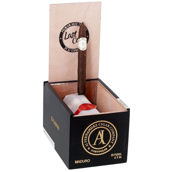 AJF Last Call Maduro Flaquitas Box 25