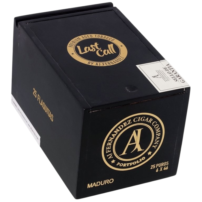 AJF Last Call Maduro Flaquitas Box 25